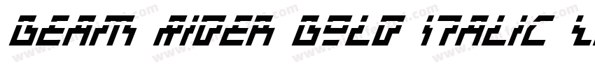 Beam Rider Bold Italic Laser字体转换